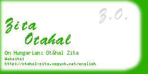 zita otahal business card